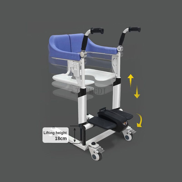 Bariatric թեթեւ պլաստիկ կոմոդ ամբիոն