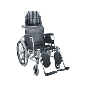 Commode Wheelchair na may Reclining High Back