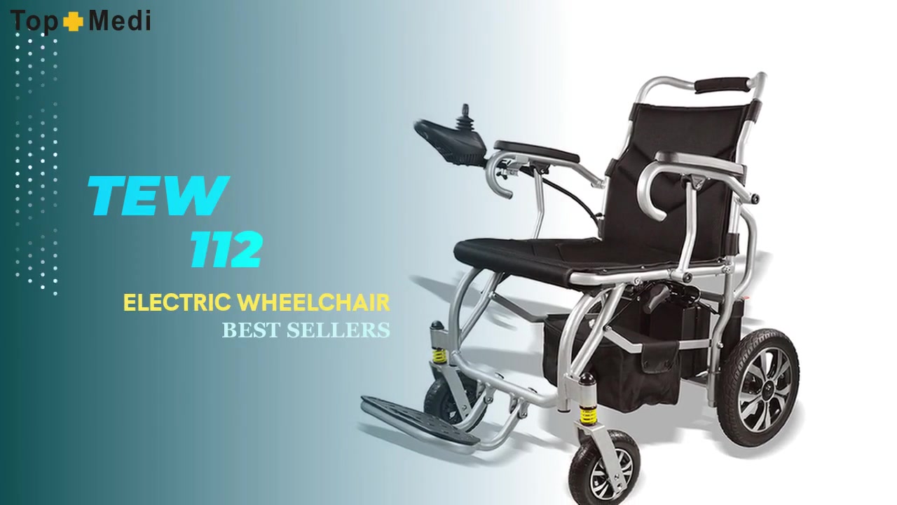 Nejlepš&iacute; hlin&iacute;kov&yacute; elektrick&yacute; invalidn&iacute; voz&iacute;k TEW112 TOPMEDI FactoryPrice