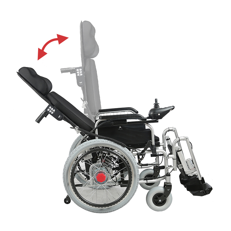 Skl&aacute;dac&iacute; lehk&yacute; venkovn&iacute; elektrick&yacute; polohovac&iacute; invalidn&iacute; voz&iacute;k