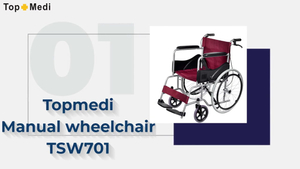 Produttori cinesi di sedie a rotelle manuali Topmedi TSW701